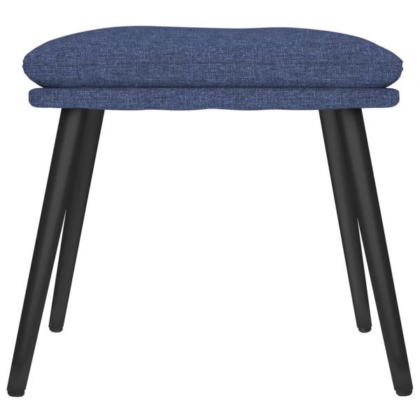 Fußhocker Blau 45x29,5x35 cm Stoff