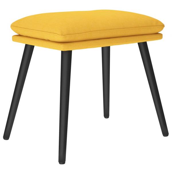 Fußhocker Senfgelb 45x29,5x35 cm Stoff