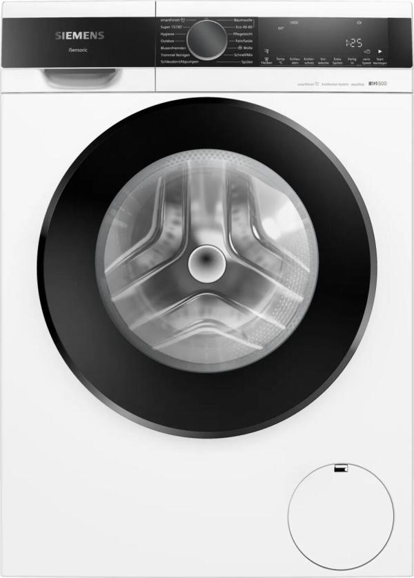 ARDEBO.de Siemens WG44G2Z40 iQ500 9 kg Frontlader Waschmaschine, 1400 U/Min, speedPack, Antiflecken-System, smartFinish, iQdrive, Kindersicherung, weiß