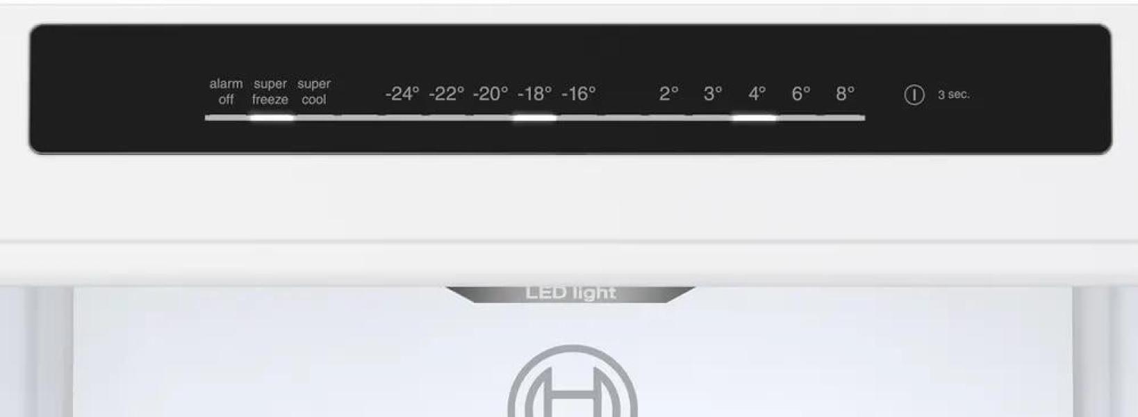 Bosch KGN362LBF Serie 4 Stand Kühl-Gefrierkombination, 60 cm breit, 321 L, VitaFresh XXL, Perfect Fit, Multi Airflow, Metall-Optik