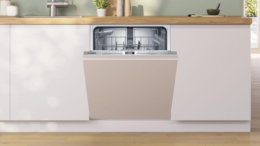 Bosch SMV4EBX28E Serie 4 Vollintegrierter Geschirrspüler, 60 cm breit, 13 Maßgedecke, AquaStop, Info Light, HomeConnect, Reiniger Automatik, Eco Silence Drive