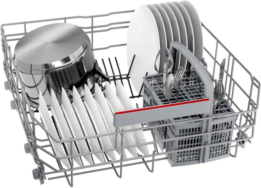 Bosch SMV4EBX28E Serie 4 Vollintegrierter Geschirrspüler, 60 cm breit, 13 Maßgedecke, AquaStop, Info Light, HomeConnect, Reiniger Automatik, Eco Silence Drive