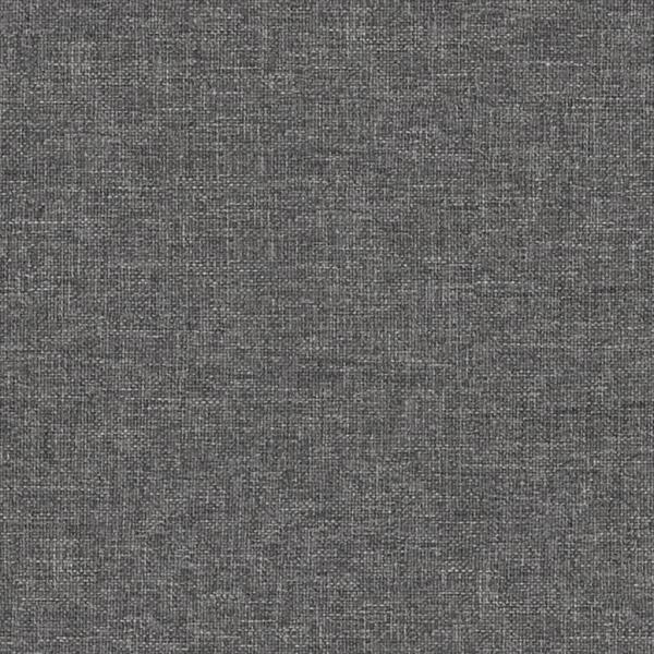 Fußhocker Hellgrau 60x60x36 cm Stoff und Kunstleder