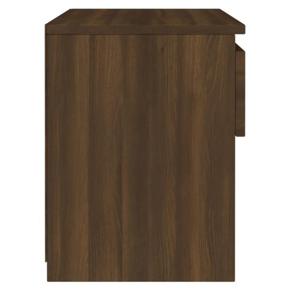 Nachttisch Braun Eichen-Optik 40x30x39 cm Holzwerkstoff