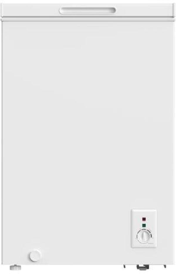 ARDEBO.de PKM GT100E Stand Gefriertruhe, 54,5 cm breit, 99 L, regelbares Thermostat, weiß