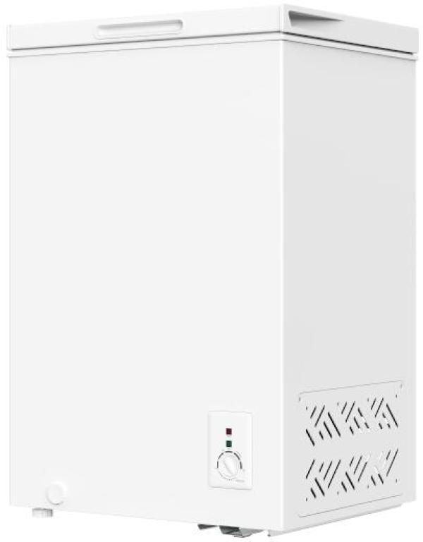 PKM GT100E Stand Gefriertruhe, 54,5 cm breit, 99 L, regelbares Thermostat, weiß