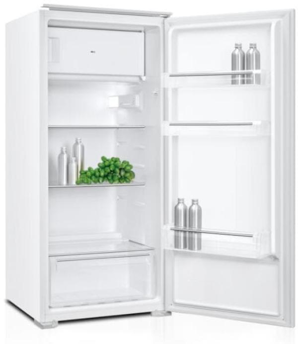 Wolkenstein WKS190.4EEB Einbau Kühlschrank mit Gefrierfach, Nischenhöhe 123,5 cm, 181 L, Schlepptürtechnik, Thermostat, Fast Freeze, weiß