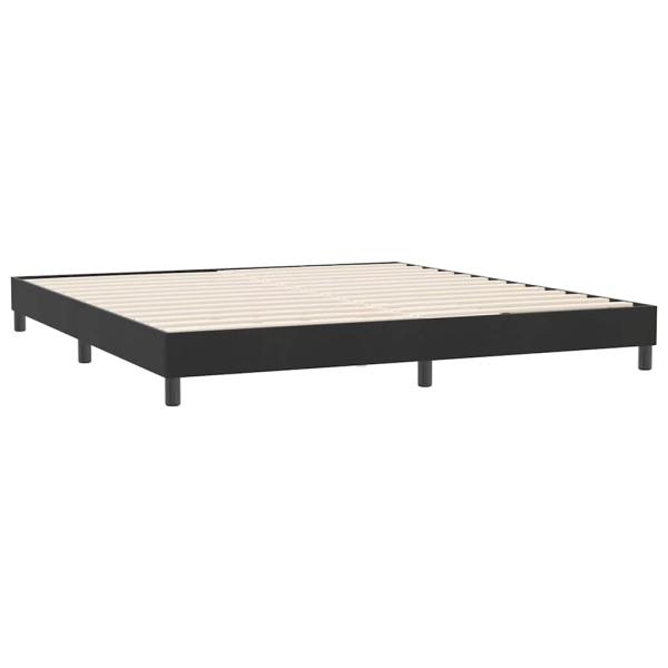 ARDEBO.de - Boxspringbett ohne Matratze Schwarz 180x210 cm Samt