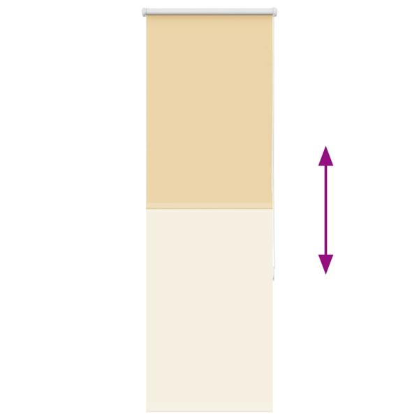 Verdunkelungsrollo Beige 50x130cm Stoffbreite 45,7 cm Polyester