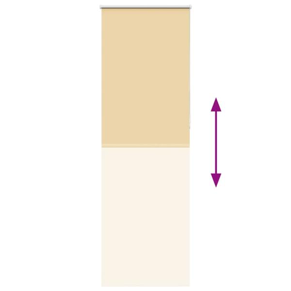 Verdunkelungsrollo Beige 70x230cm Stoffbreite 65,7 cm Polyester