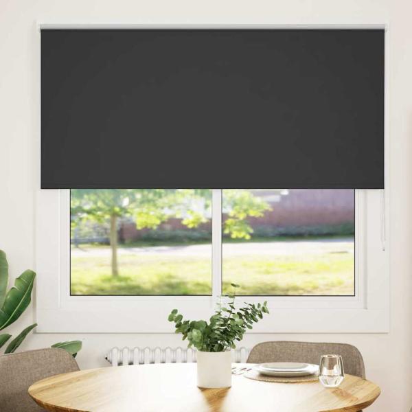 ARDEBO.de - Verdunkelungsrollo Schwarz 145x175 cm Stoffbreite 141,6 cm