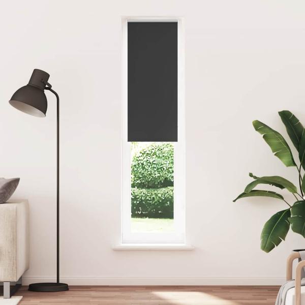 ARDEBO.de - Verdunkelungsrollo Schwarz 40x230 cm Stoffbreite 35,7 cm