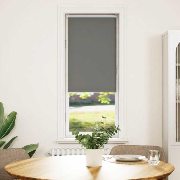 ARDEBO.de - Verdunkelungsrollo Grau 50x150 cm Stoffbreite 45,7 cm Polyester