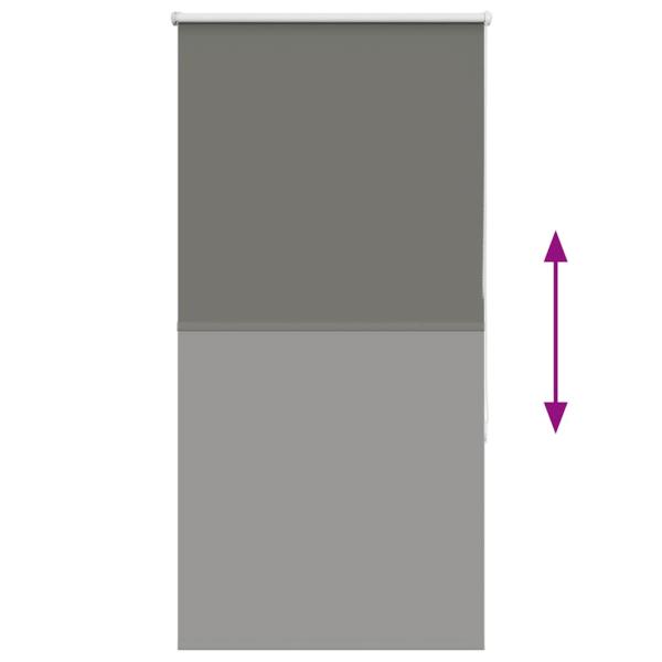 Verdunkelungsrollo Grau 80x150 cm Stoffbreite 75,7 cm Polyester