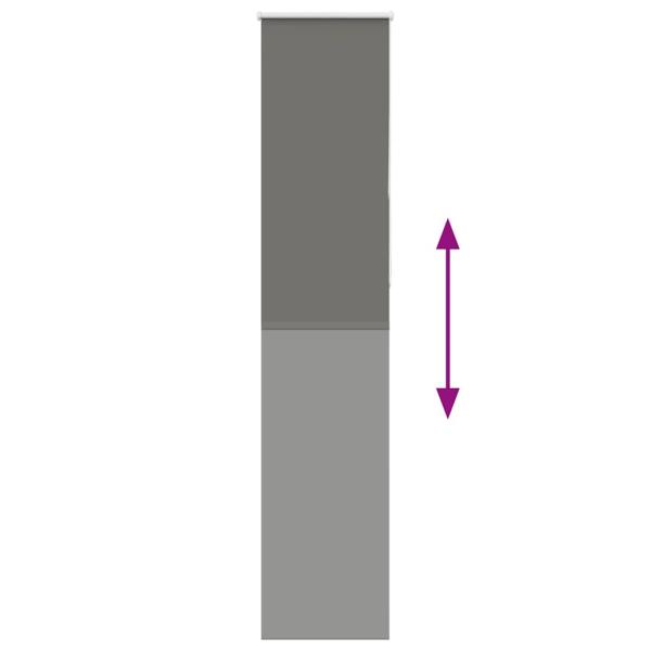 Verdunkelungsrollo Grau 60x210 cm Stoffbreite 55,7 cm Polyester