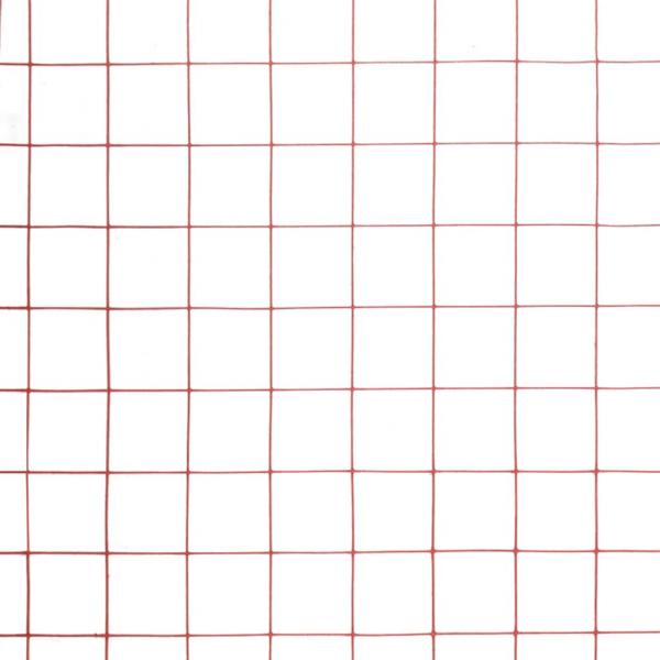 Drahtzaun Stahl mit PVC-Beschichtung 10x1 m Rot