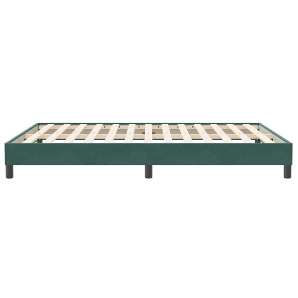 Boxspringbett ohne Matratze Dunkelgrün 160x210 cm Samt