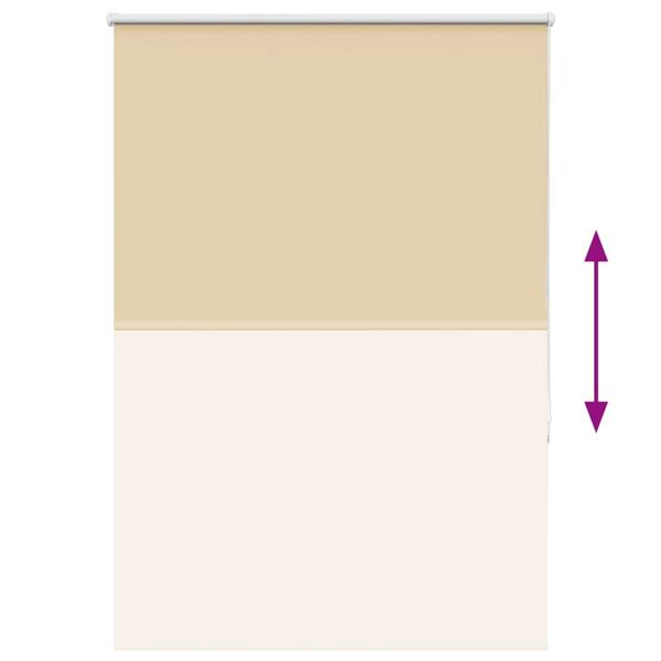 Verdunkelungsrollo Beige 100x130cm Stoffbreite 95,7cm Polyester