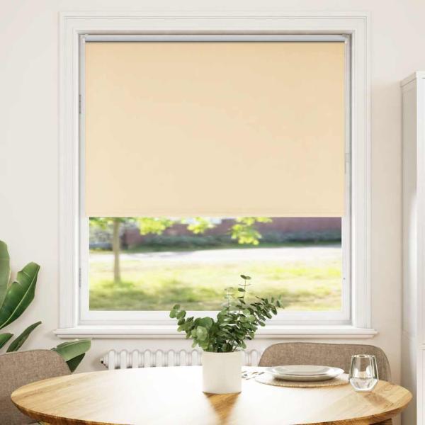 Verdunkelungsrollo Beige 90x130cm Stoffbreite 85,7 cm Polyester