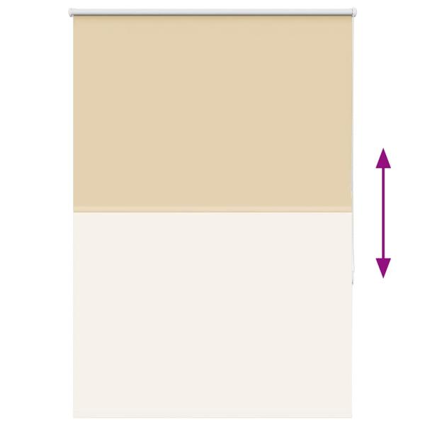 Verdunkelungsrollo Beige 90x130cm Stoffbreite 85,7 cm Polyester