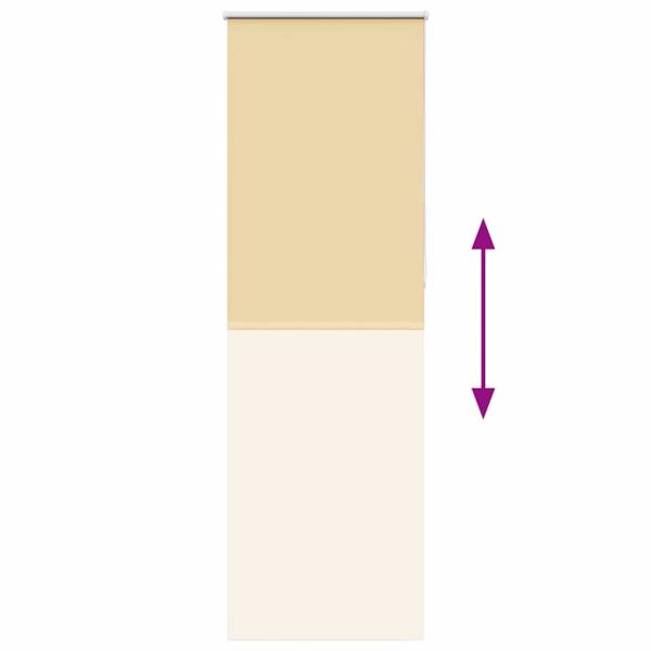 Verdunkelungsrollo Beige 70x210cm Stoffbreite 65,7 cm Polyester