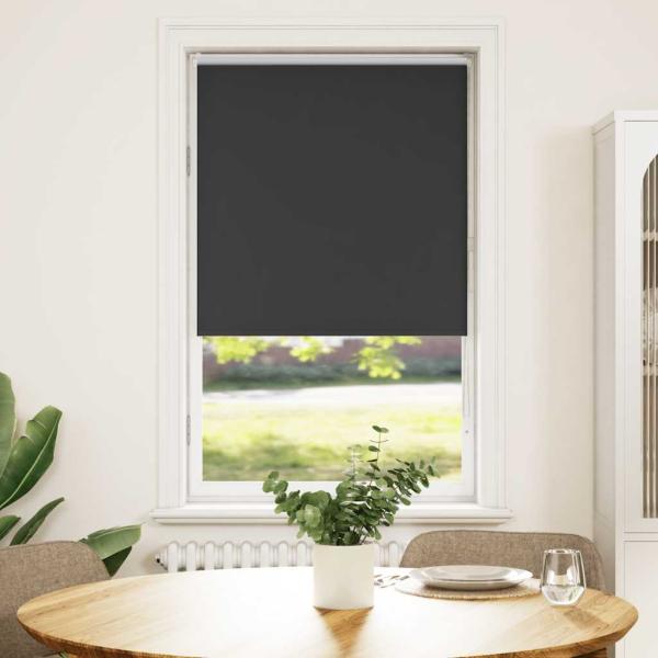 ARDEBO.de - Verdunkelungsrollo Schwarz 65x130 cm Stoffbreite 60,7 cm
