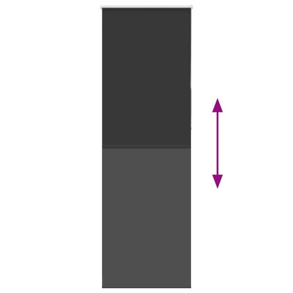 Verdunkelungsrollo Schwarz 65x210 cm Stoffbreite 60,7 cm