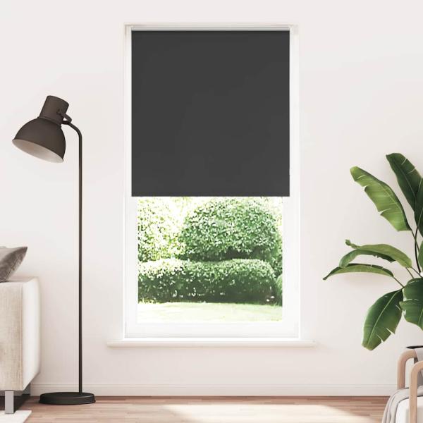ARDEBO.de - Verdunkelungsrollo Schwarz 95x230 cm Stoffbreite 90,7 cm