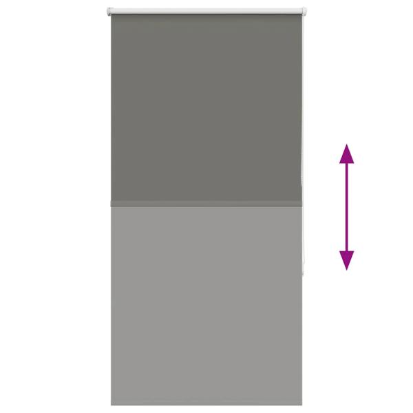 Verdunkelungsrollo Grau 85x130 cm Stoffbreite 80,7 cm Polyester