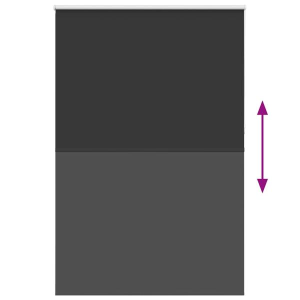 Verdunkelungsrollo Schwarz 160x230 cm Stoffbreite 156,6 cm