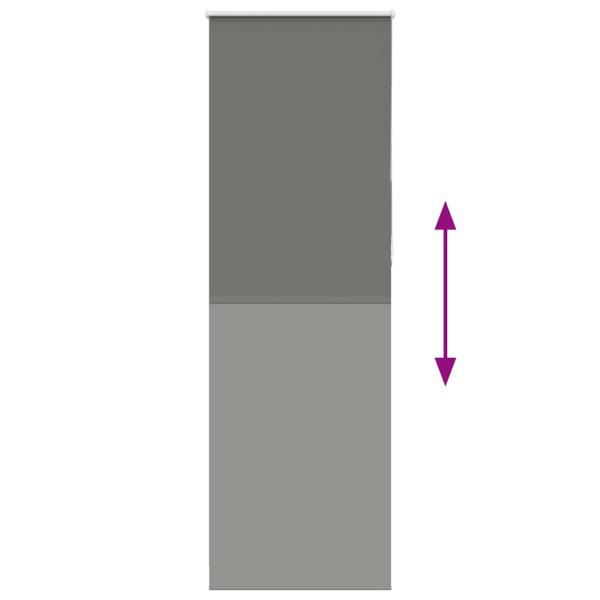 Verdunkelungsrollo Grau 80x210 cm Stoffbreite 75,7 cm Polyester