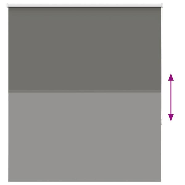 Verdunkelungsrollo Grau 130x175cm Stoffbreite 126,6cm Polyester