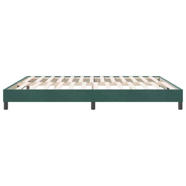 Boxspringbett ohne Matratze Dunkelgrün 180x210 cm Samt