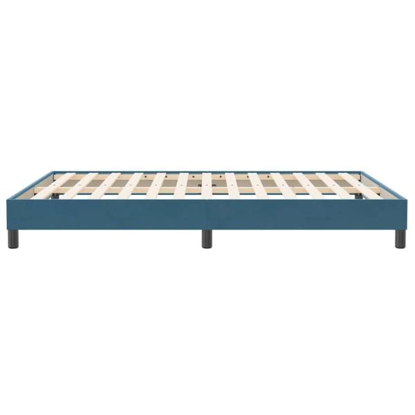 Boxspringbett ohne Matratze Dunkelblau 160x210 cm Samt