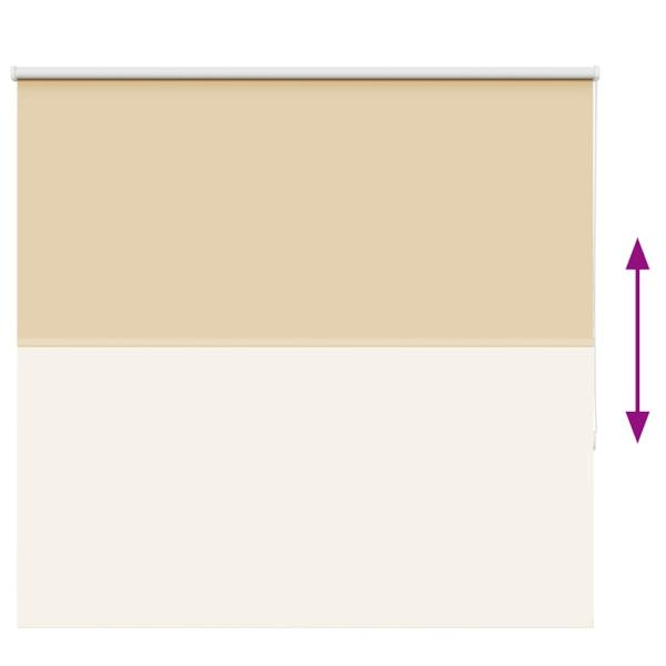 Verdunkelungsrollo Beige 165x150 cm Stoffbreite 161,6 cm