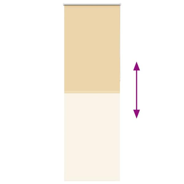 Verdunkelungsrollo Beige 85x210cm Stoffbreite 80,7 cm Polyester