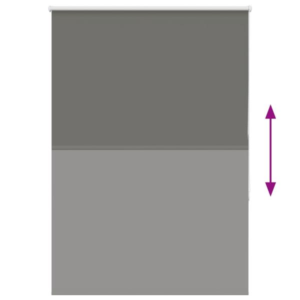 Verdunkelungsrollo Grau 100x130 cm Stoffbreite 95,7cm Polyester