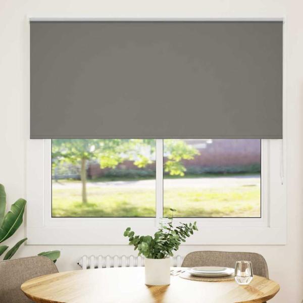 ARDEBO.de - Verdunkelungsrollo Grau 160x130cm Stoffbreite 156,6cm Polyester