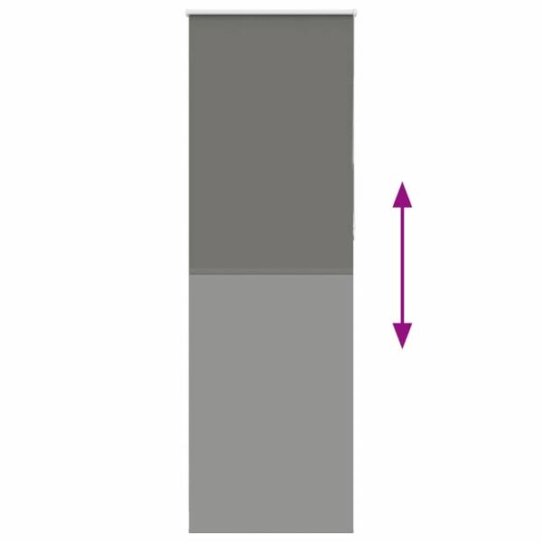 Verdunkelungsrollo Grau 75x210 cm Stoffbreite 70,7 cm Polyester