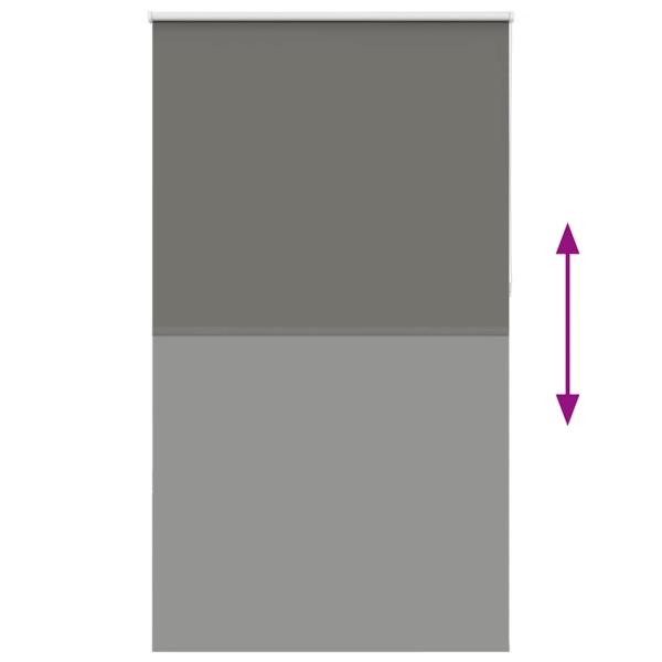 Verdunkelungsrollo Grau 130x230cm Stoffbreite 126,6cm Polyester