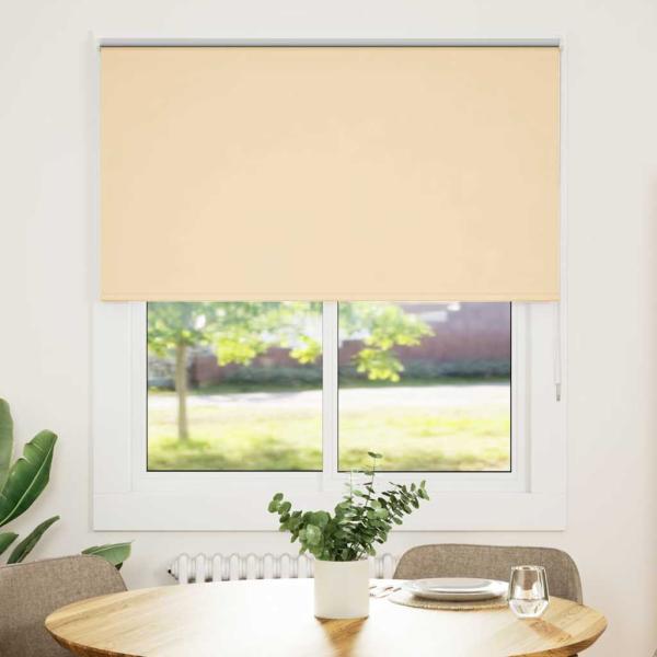 Verdunkelungsrollo Beige 135x150 cm Stoffbreite 131,6 cm