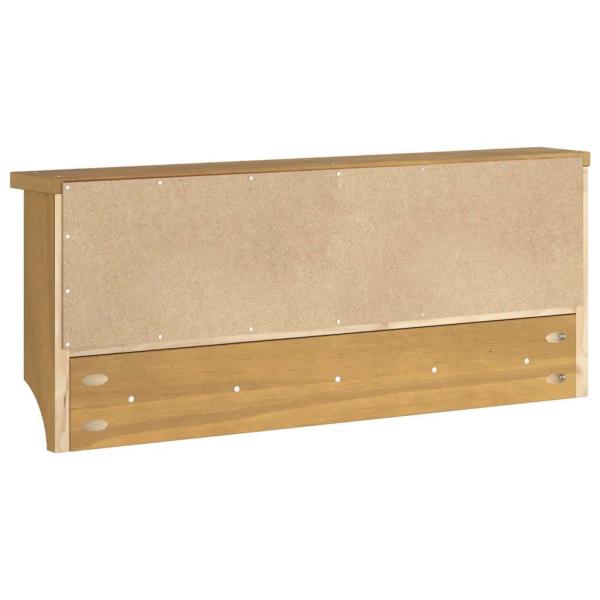 Wandgarderobe SANDNES 87x12x35 cm Massivholz Kiefer