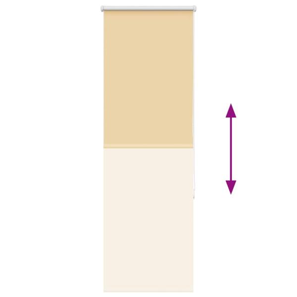 ARDEBO.de - Verdunkelungsrollo Beige 55x130cm Stoffbreite 50,7 cm Polyester
