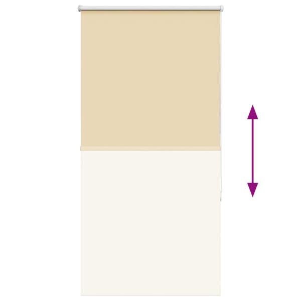 Verdunkelungsrollo Beige 80x175cm Stoffbreite 75,7 cm Polyester