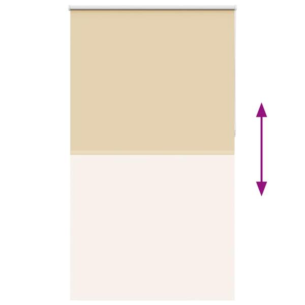Verdunkelungsrollo Beige 140x230 cm Stoffbreite 136,6 cm