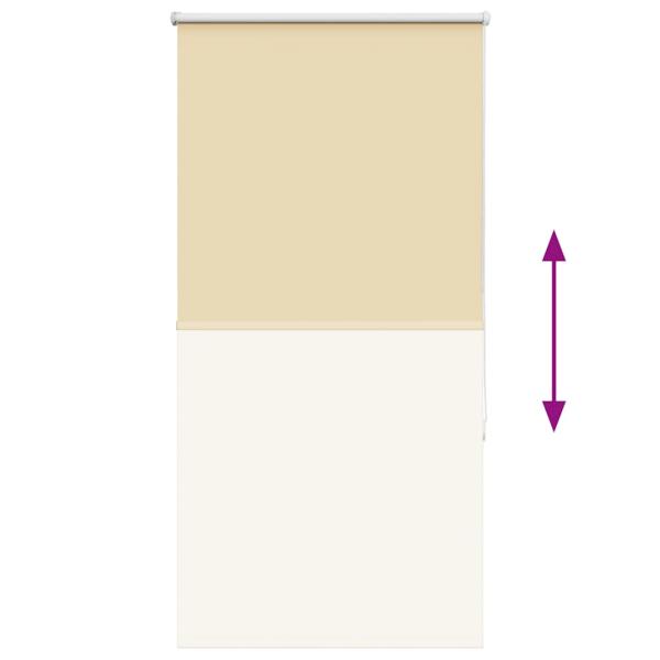 Verdunkelungsrollo Beige 80x130cm Stoffbreite 75,7 cm Polyester