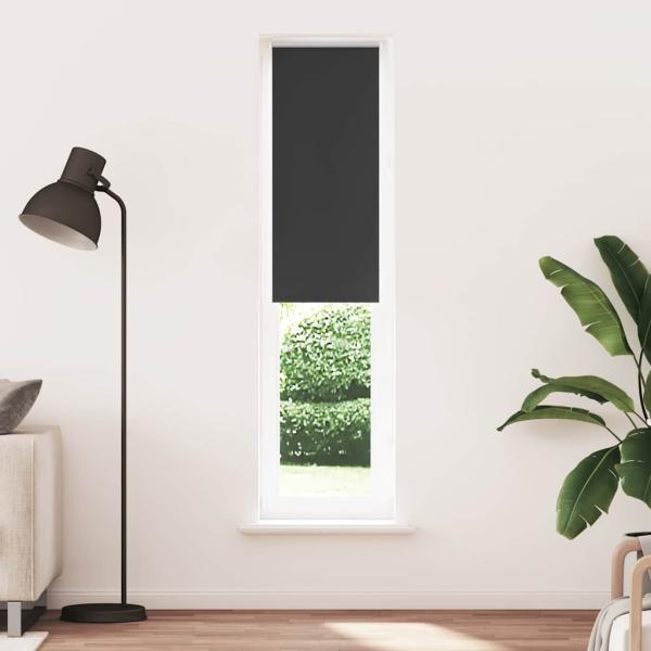 ARDEBO.de - Verdunkelungsrollo Schwarz 45x210 cm Stoffbreite 40,7 cm