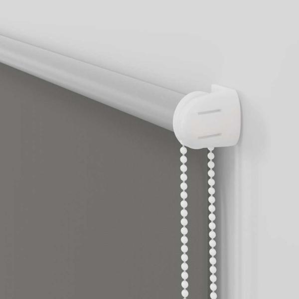 Verdunkelungsrollo Grau 50x175 cm Stoffbreite 45,7 cm Polyester