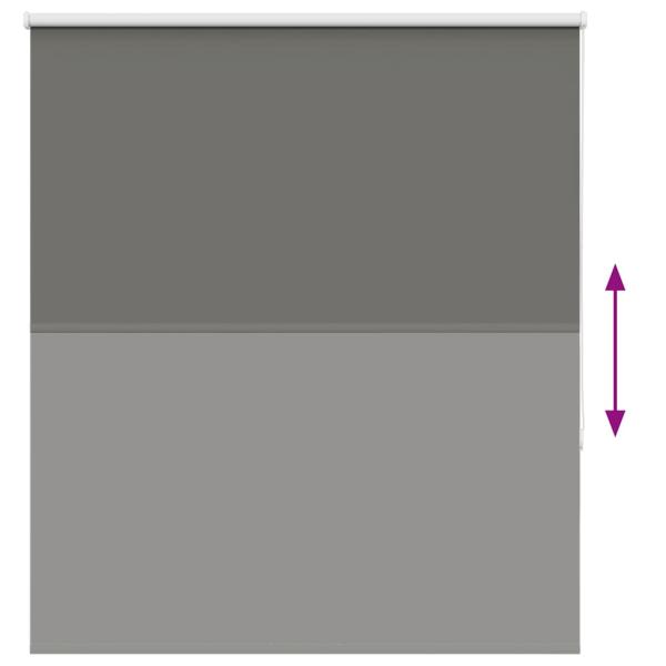 Verdunkelungsrollo Grau 125x150cm Stoffbreite 121,6cm Polyester