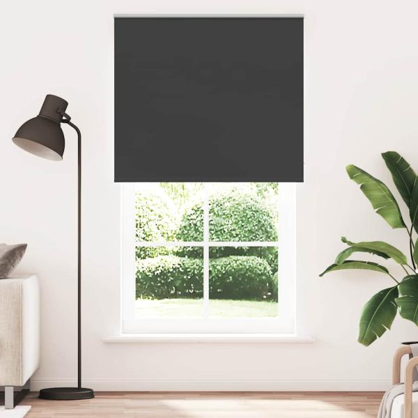 ARDEBO.de - Verdunkelungsrollo Schwarz 140x230 cm Stoffbreite 136,6 cm